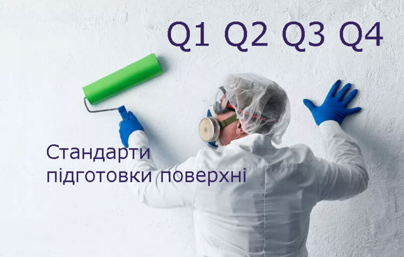Стандарти якості малярних робіт Q1-Q2-Q3-Q4. Критерії оцінки